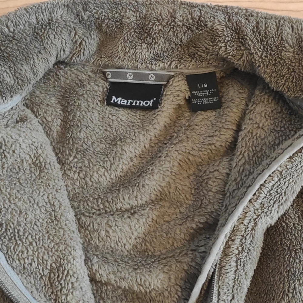 PRICE DROP! MARMOT FUZZY ZIP UP FLEECE JACKET - Picture 4 of 5